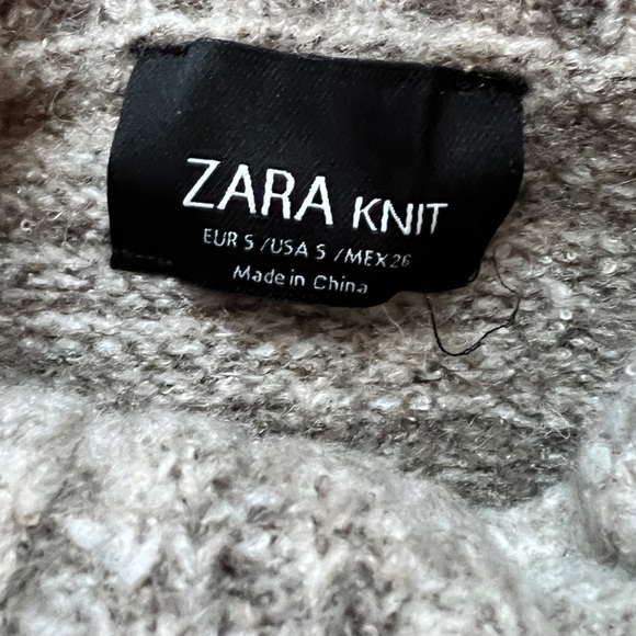 ZARA knit cropped turtleneck sweater, S - Picture 2 of 2